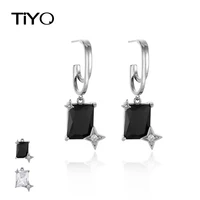 tiyo modern jewelry 5a zircon earrings for women female delicate design cool trend high quality brass star drop earring gifts