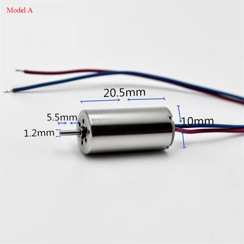 

1020 Coreless Motor DC 7.4V 40000RPM High Speed Strong Glider Foam Aircraft Model Motor Ultra-high Speed Strong Magnetic