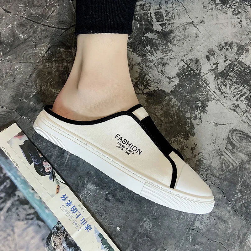 

SOLI2 Summer Fashion Men Shoes Beach Shoes Comfortable Outdoor Canvas Mules shoes Casual Flat Walking Shoes G1050-1054