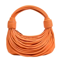 summer fashion women creative design shoulder messenger bag elegant ladies casual zipper solid color handbag totes orange pouch