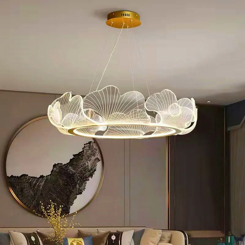 

Роскошные подвесные светильники для гостиной в стиле постмодерн, Круглая Люстра для спальни, кабинета, ресторана, художественная светодиод...