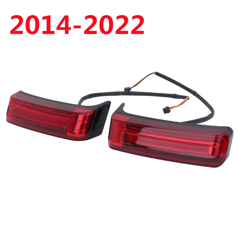 

Светодиодная седельная сумка для мотоцикла, указатель поворота, индикатор тормоза для Harley Touring Street Glide Road King Limited CVO 97-22