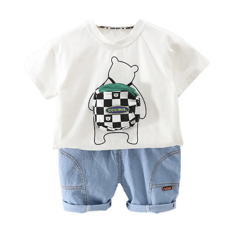 

New Summer Fashion Baby Clothes Suit Children Girls Boys Cotton T-Shirt Shorts 2Pcs/Sets Toddler Casual Costume Kids Sportswear