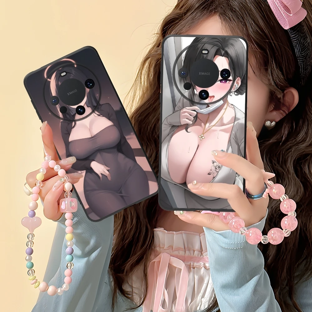 Dongtan Style Mobile Smart Cell Phone Case for Huawei Mate 60 50 40 30 20 10 Pro Plus Lite E 5G Black Soft Cover Shell