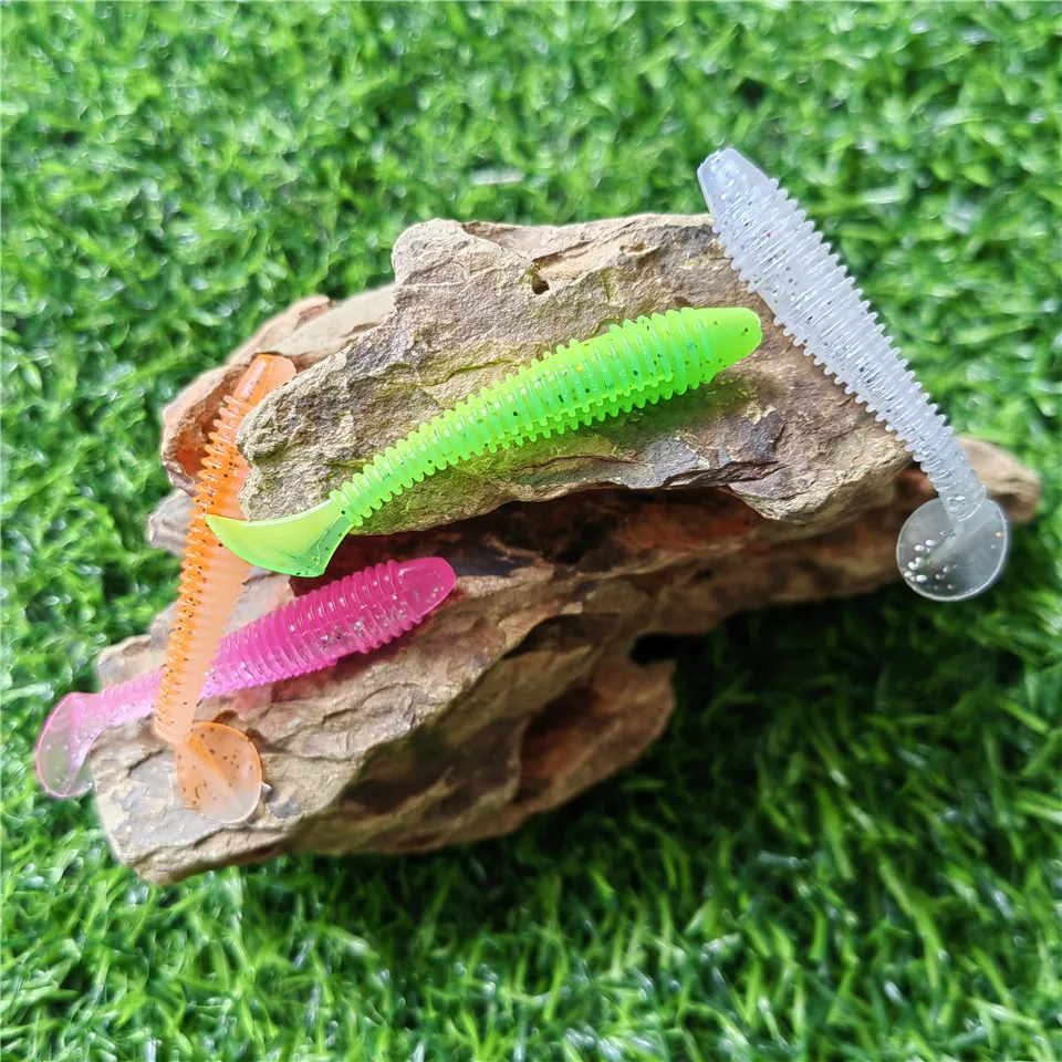 Swolfy 20 шт. 5 см 1 35 г воблеры мини мягкие приманки для рыбалки резиновые блестящие