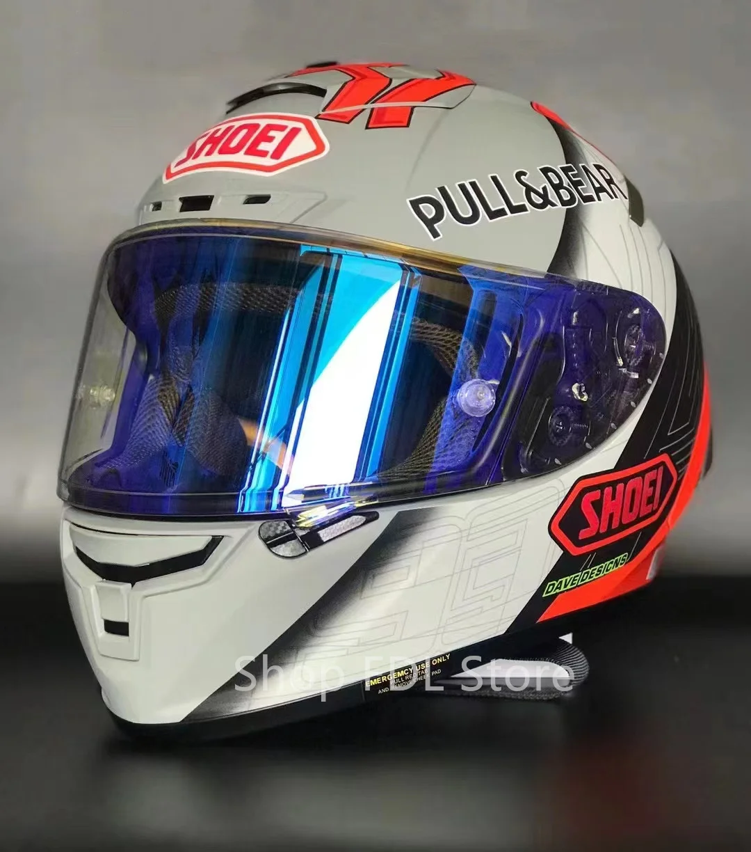 

New Arrival X14 Grey White Red Marquez 93 Helmet Men and Women Riding Motocross Racing Motorbike Full Face Motorcycle Helmet
