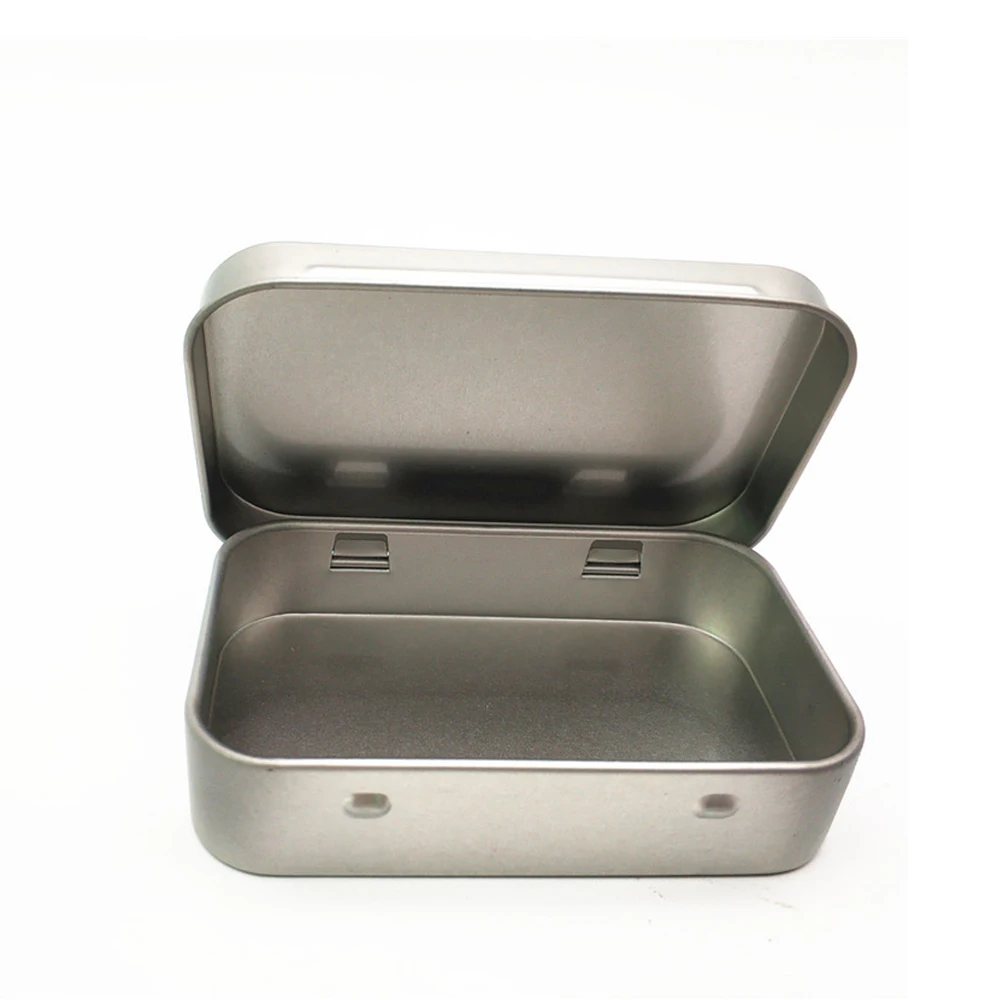 5/10 шт./лот маленький металлический ящик для хранения жестяной серебряный