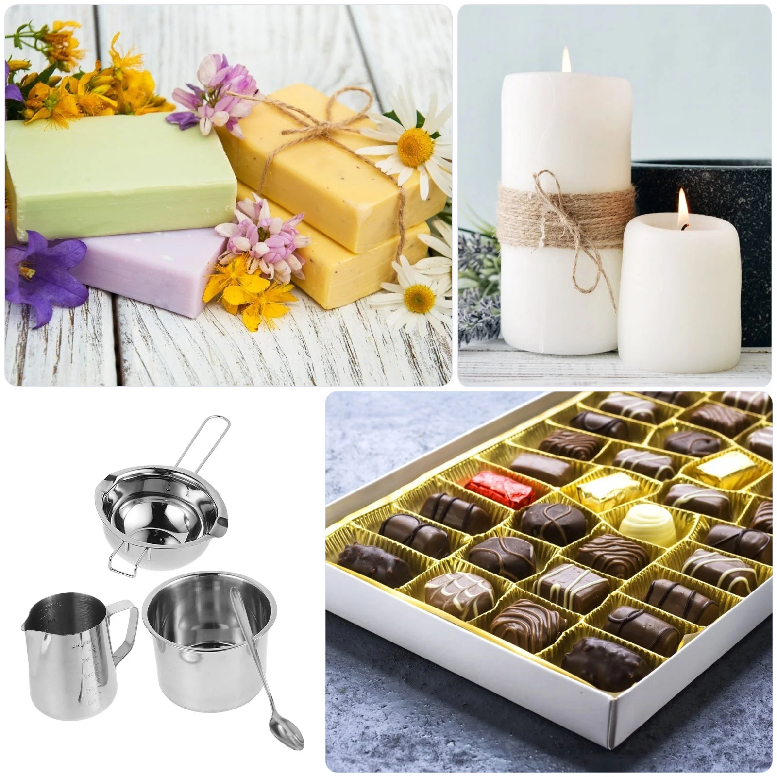 Набор кастрюль для плавления воска шоколадная чаша двойной котел молока с плитой