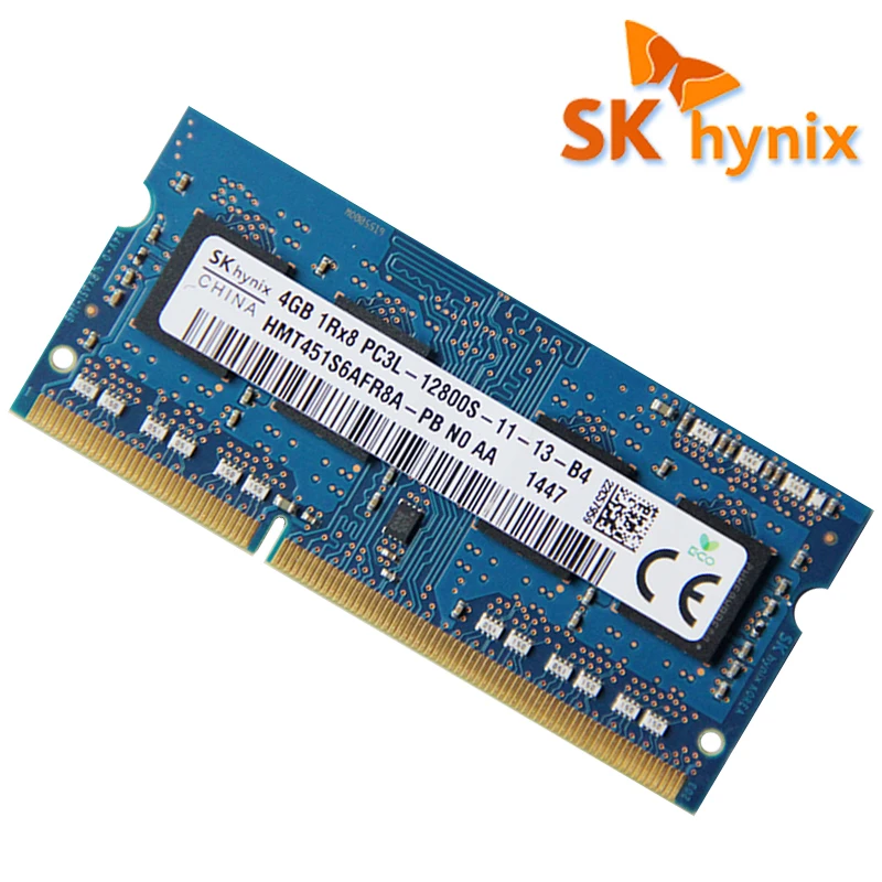 SK HYNIX Оперативная память SODIMM DDR3 4 ГБ 1600 МГц оригинальная для ноутбука Поддержка памяти DDR3 PC3 4G 12800S ноутбука RAM.