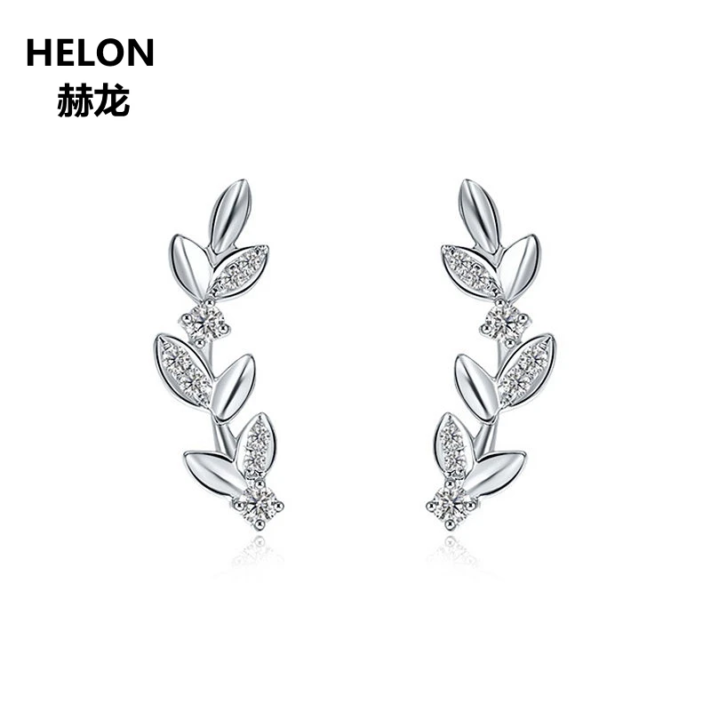 

Женские серьги-гвоздики из белого золота с натуральными бриллиантами