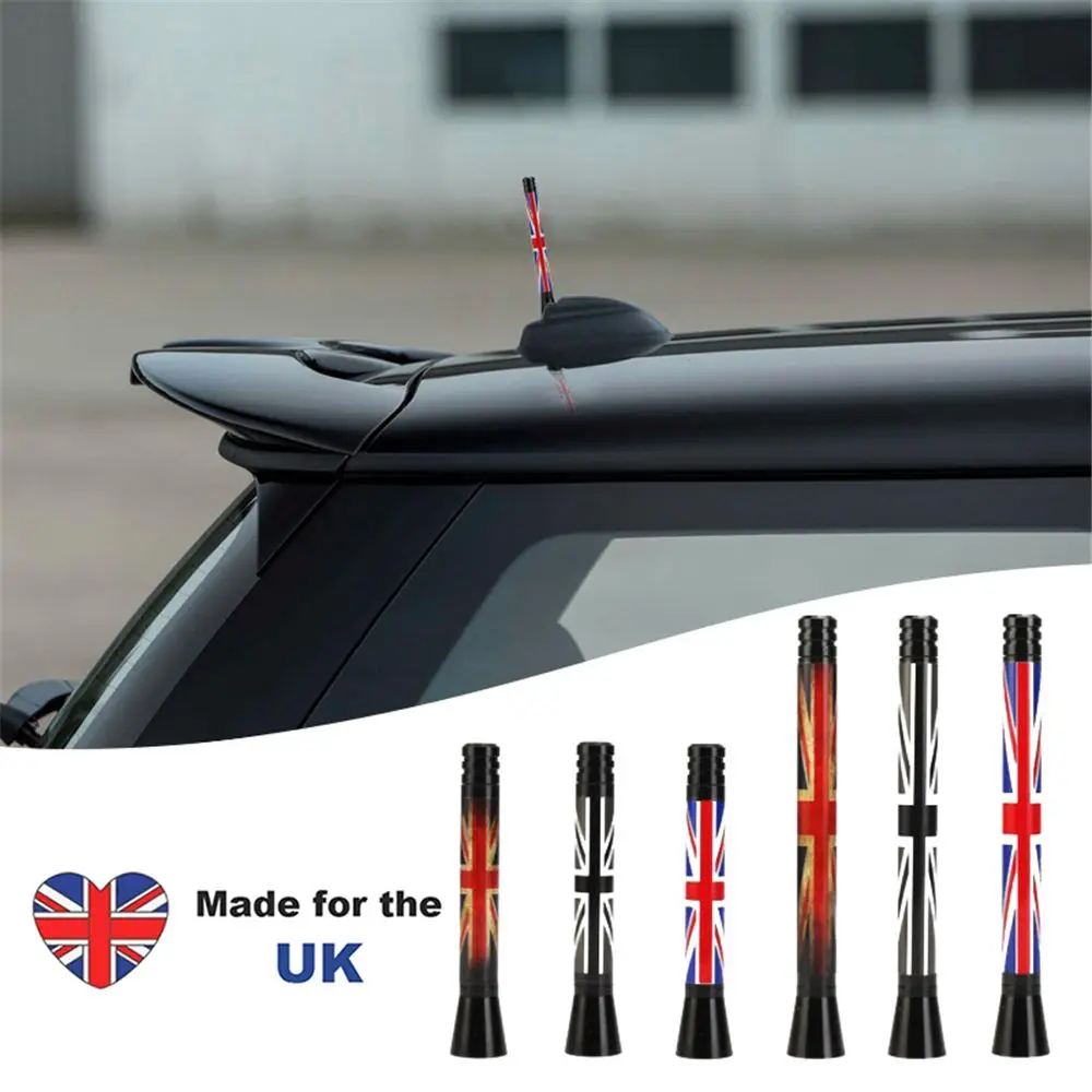 

New Anniversary Universal Print Car Antenna British Union Jack UK Flag R adio Receive Signal Aerial