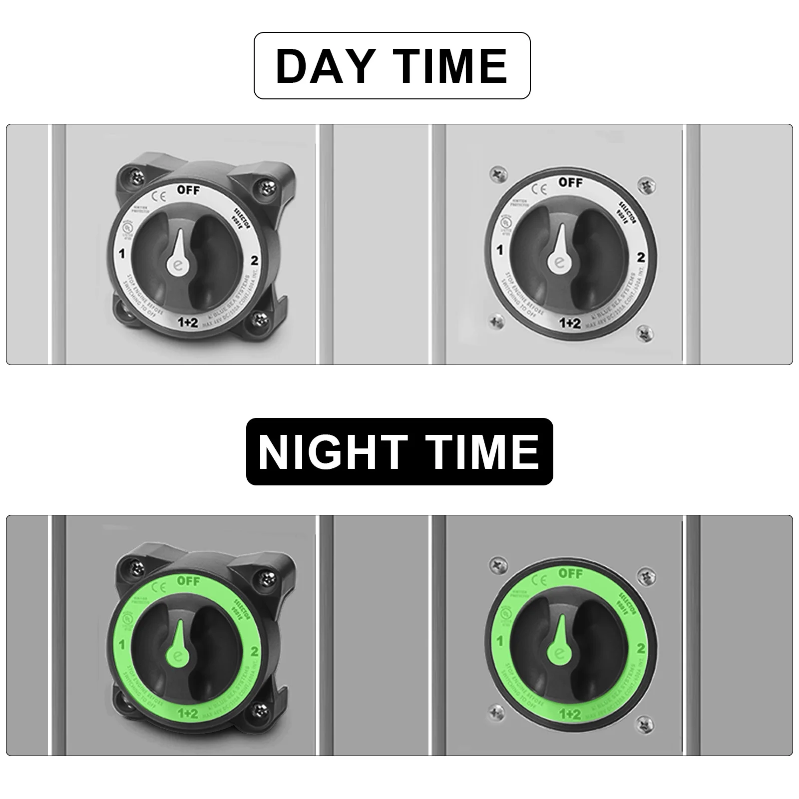 Аккумуляторный выключатель 500A 32 В HD-серия 4 позиционирования сверхмощный