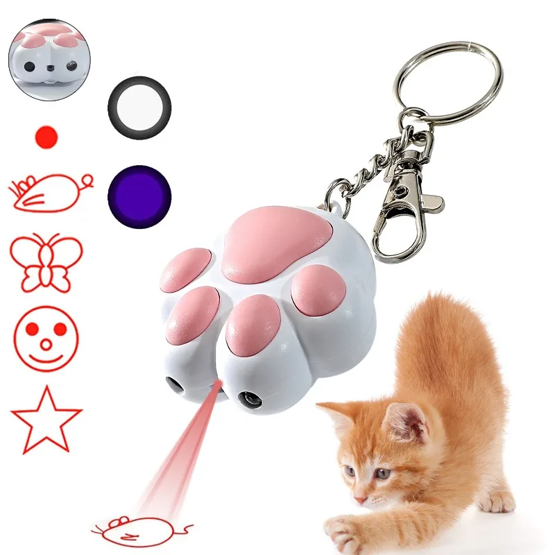 

Pet Cat Toys USB Rechargeable Multifunctional Pet Laser Toy For Cats Interactive Funny Kitten Training Laser Toy Cat Accessories