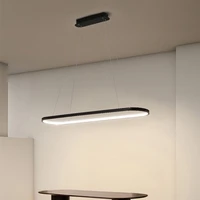 modern led chandelier black gold pendant lights for living room dining table restaurant office bar decor kitchen hanging lamp