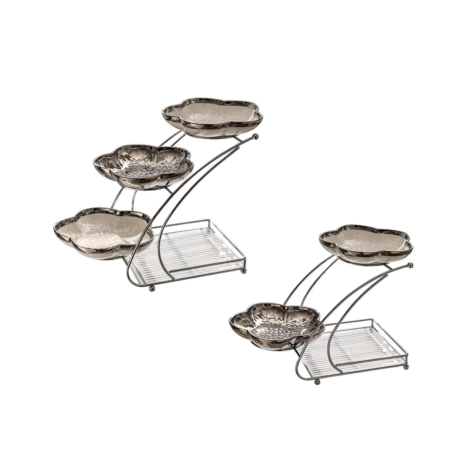 

Многослойная тарелка для сушеных фруктов, Современная Подающая десертная тарелка, тарелка для фруктов на день рождения, гостиную, столовую,...