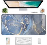 Blue Gold Grey Marble Mouse Pad Gaming XL HD Mousepad XXL Desk Mats keyboard pad Office Carpet Anti Slip Desktop Mouse Pad