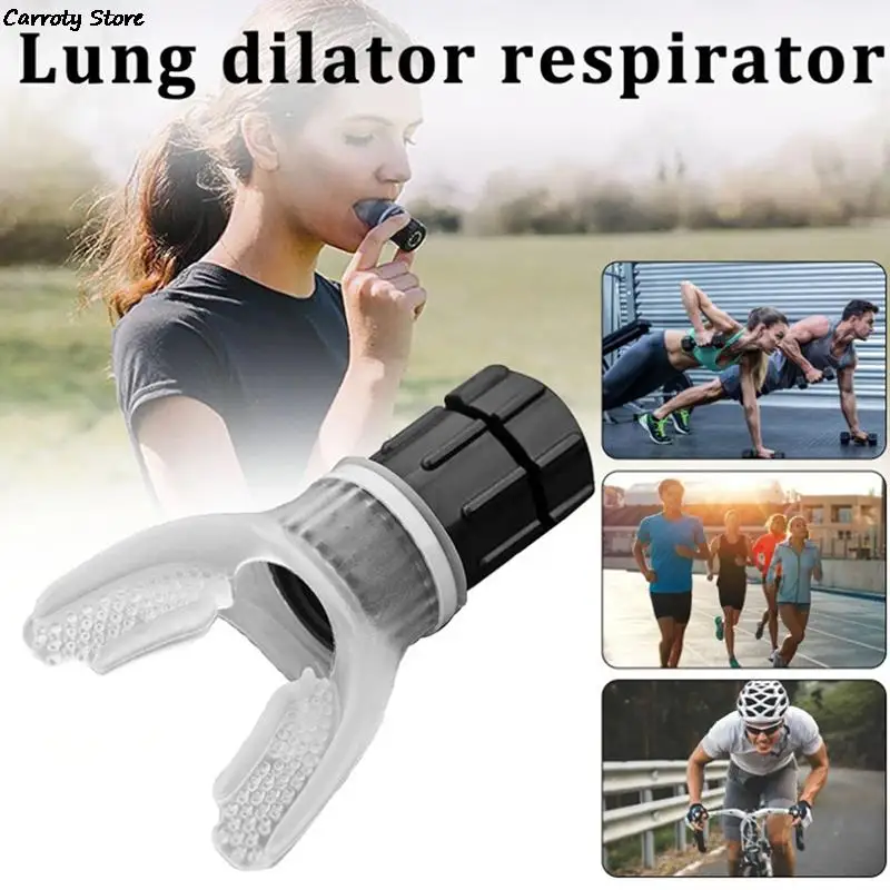 

Fitness Breathing Trainer Lung Therapy Mouthpiece Ergonomic Increase Lung Volume Improve Sleep Outdoor Exercise Breathing Unisex