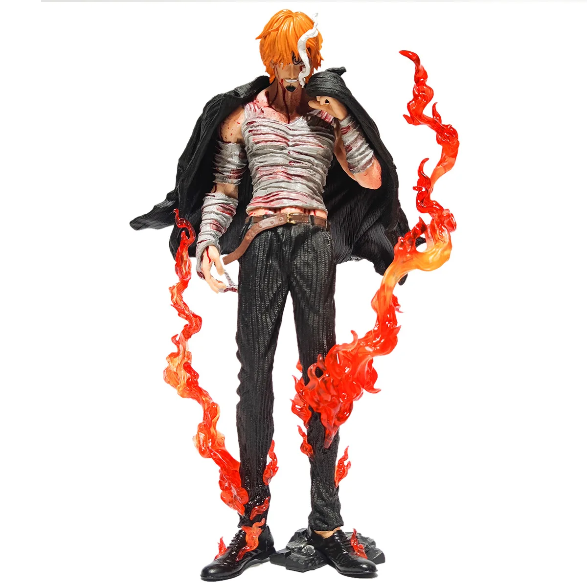 

28cm One Piece Figures GK Bath Blood Sanji Anime Action Figure PVC Model Decorations Figma Children Toys Doll Gifts Fidget