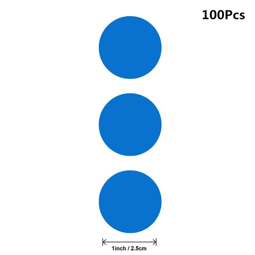 

Круглые цветные наклейки в горошек, 100-500 шт