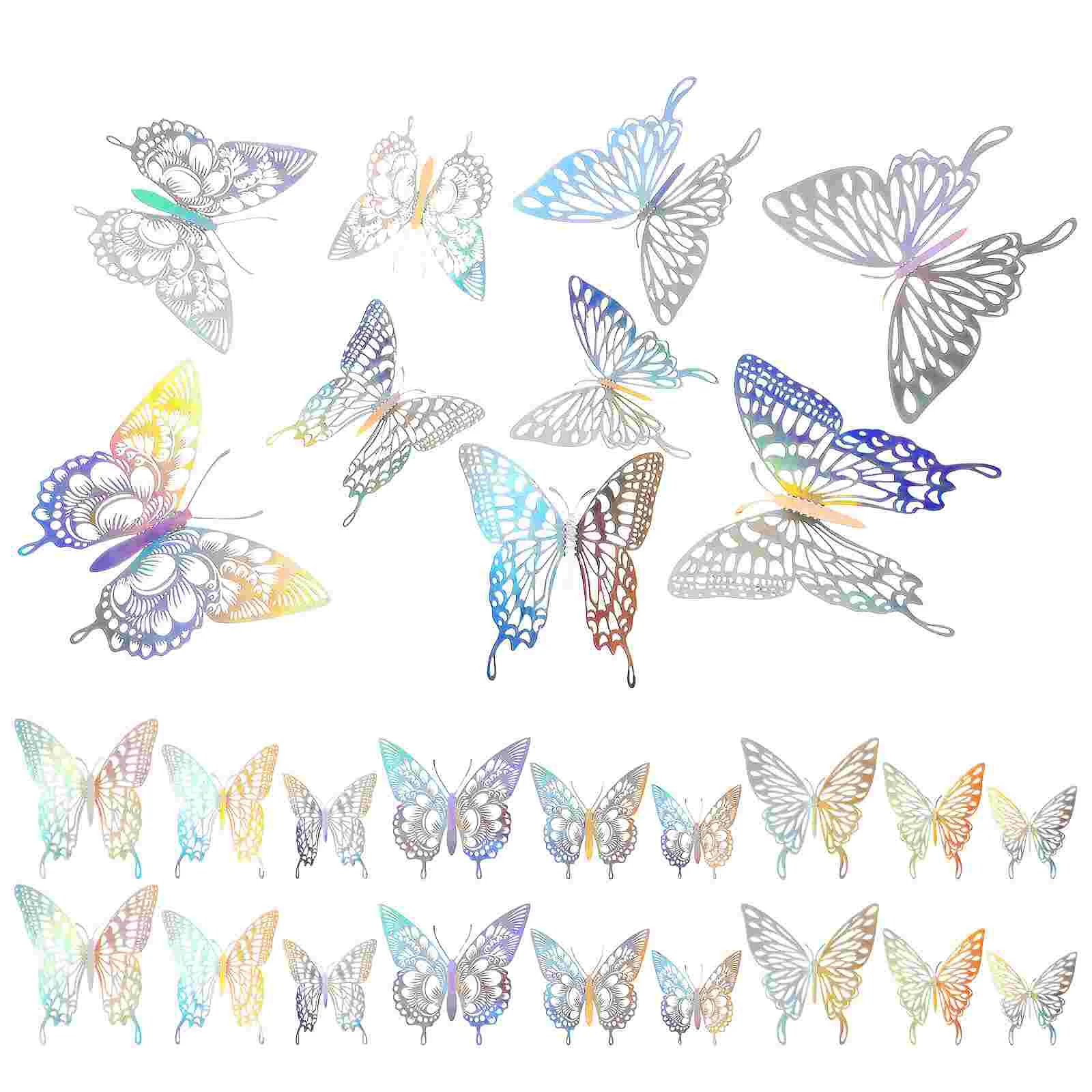 

36 Pcs Butterfly Wall Decors Butterfly Decorations Wall Stickers Butterfly Wall Decorations Butterfly Decals