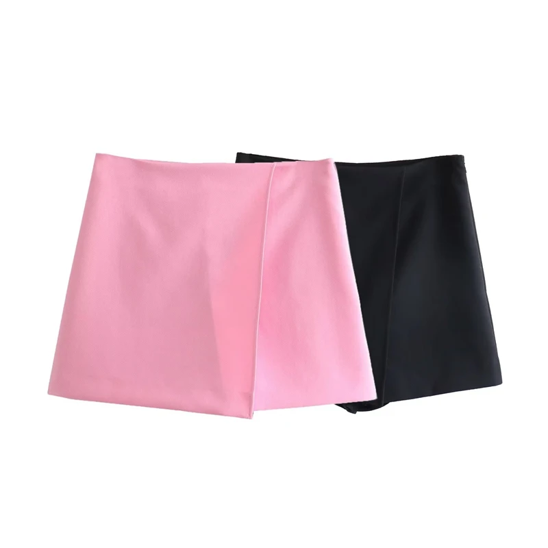 

Женские шорты с высокой талией, повседневные универсальные шорты с асимметричным разрезом, лето 2023