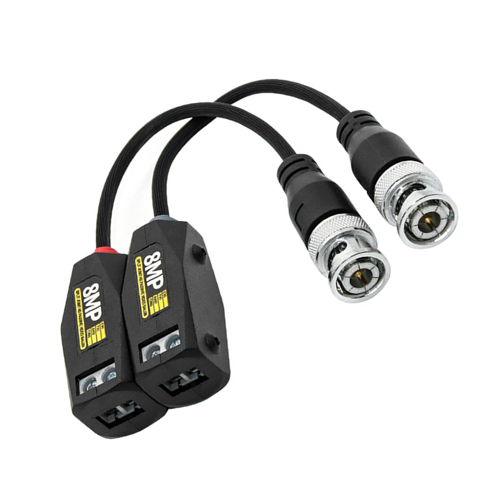 

2/3/5 Video Balun Connectors 1080P Passive BNC Male Cable Connectors 8MP for CCTV Security Camera