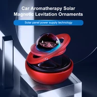 car aromatherapy solar magnetic levitation car rotating creative ornaments car auto diffuser perfume car ornament accessories
