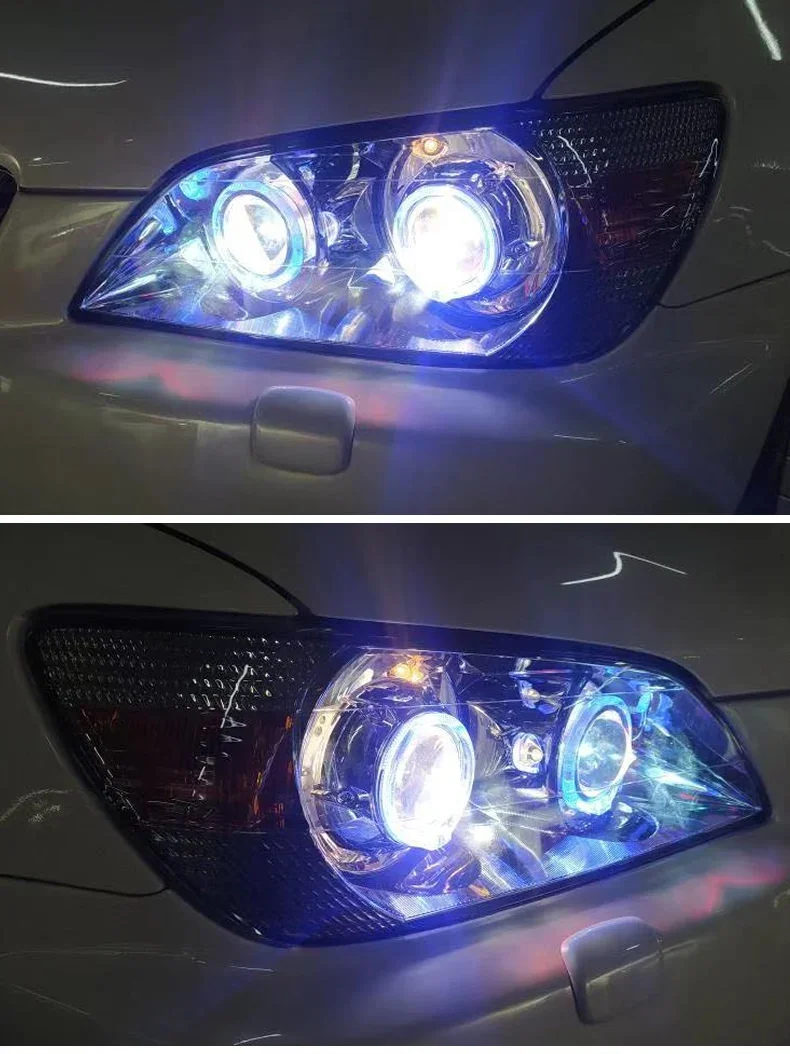 Фара в сборе для обновления Lexus IS200 до ALTEZZA RS200 линза ангельские глазки