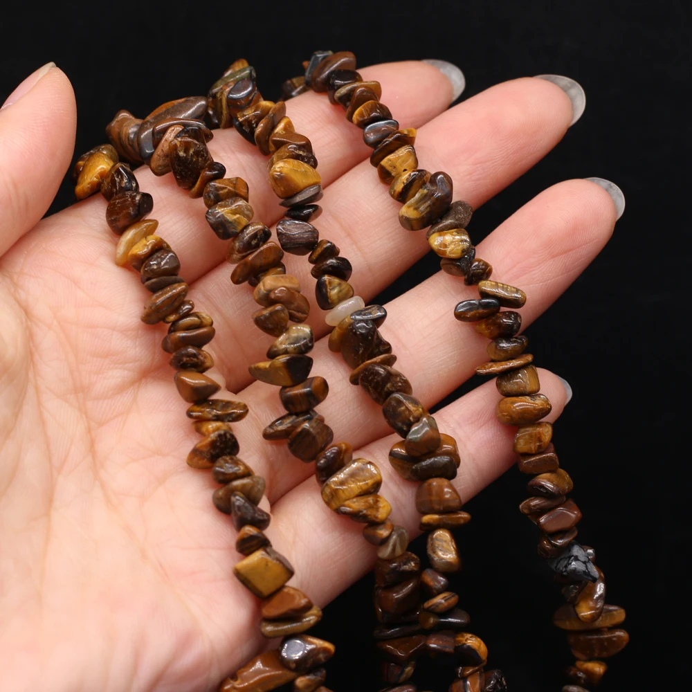 

Tiger Eye Stone Beads Natural Gemstones Gravel Loose Spacer Beads for Jewelry Making Supplies DIY Necklace Bracelet Accessories