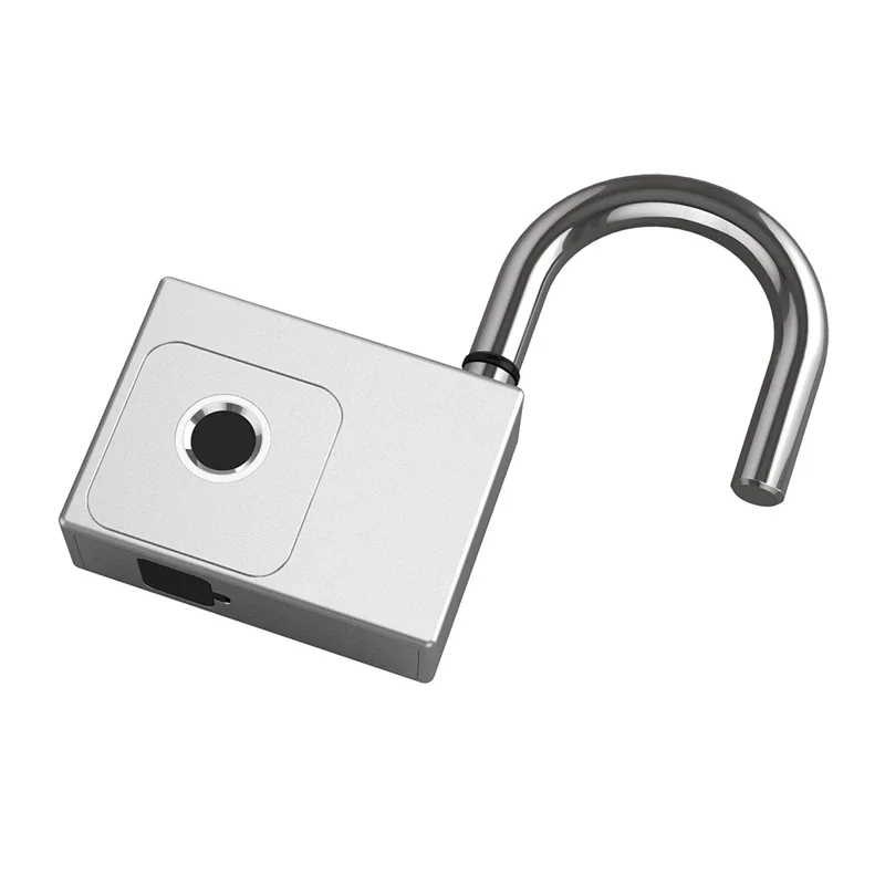 Фото Умный замок с датчиком отпечатков пальцев, IP65, водонепроницаемый, Tuya Bluetooth, перезаряжаемый через USB, с функцией разблокировки по ключу, противоугонный, для сумок, шкафов, дверей №5