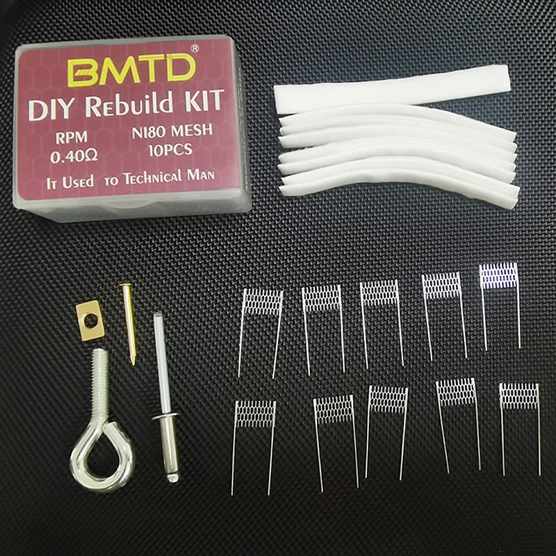 

DIY Rebuild Kit for RPM Coil 0.4ohm Replacement Coil Kit RPM Ni80 Mesh