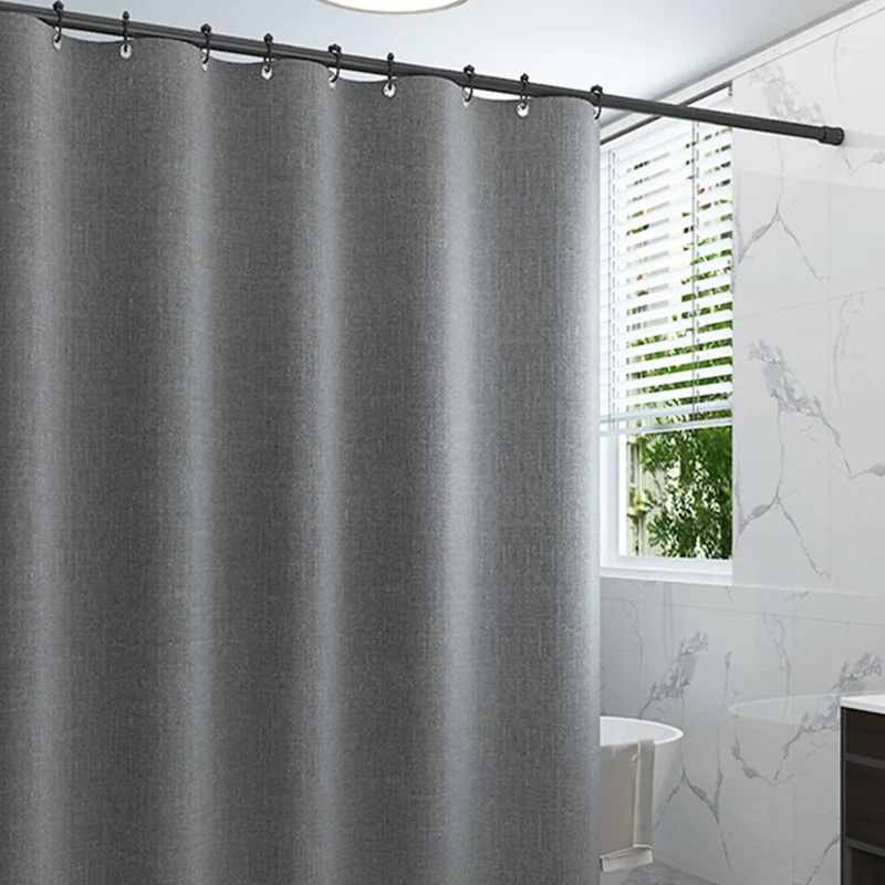k water grey beige pink polyester mildew resistant linen shower curtains with hooks waterproof antibacterial curtain bathroom free global shipping