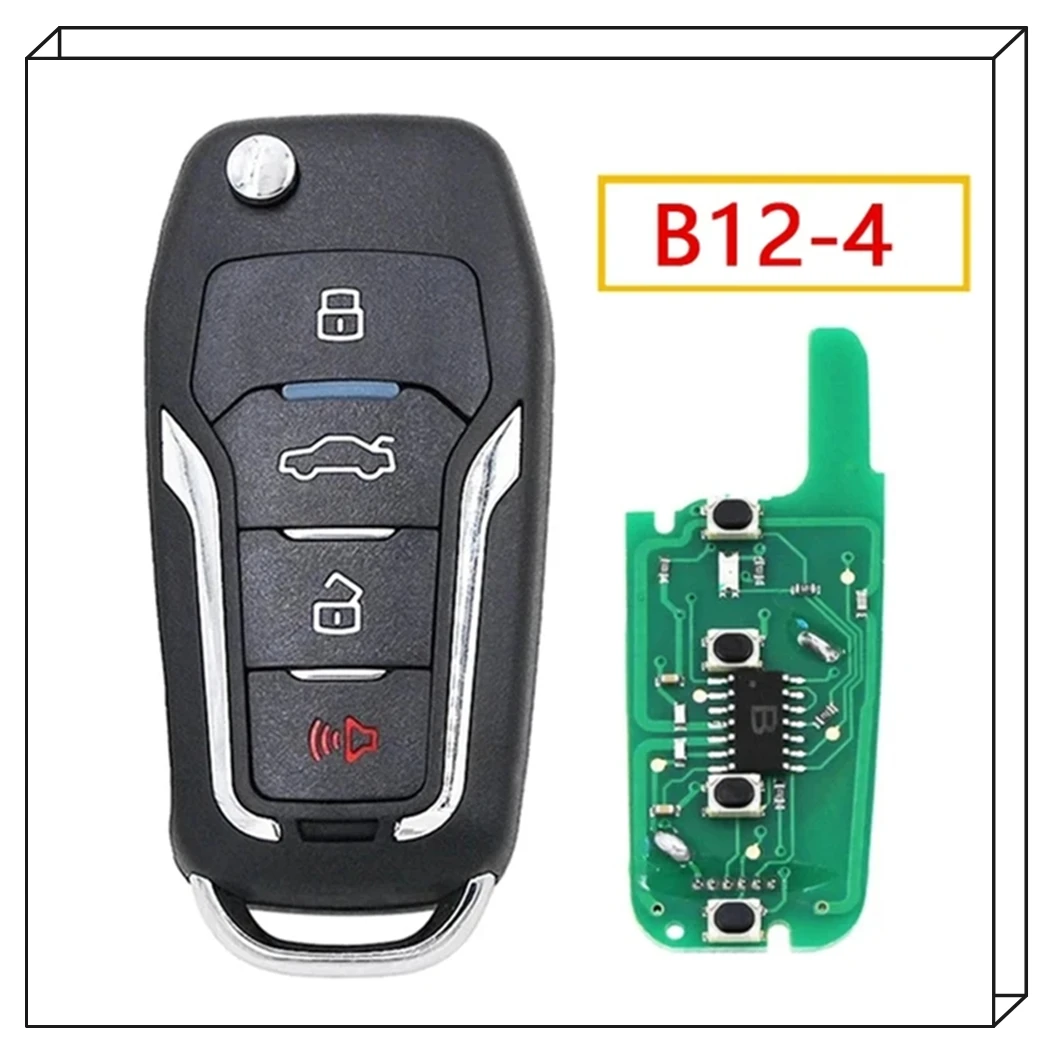 5 шт./лот Keydiy KD B12-4 B21-4 Универсальный дистанционный ключ с 3 кнопками для Ford Style B Series