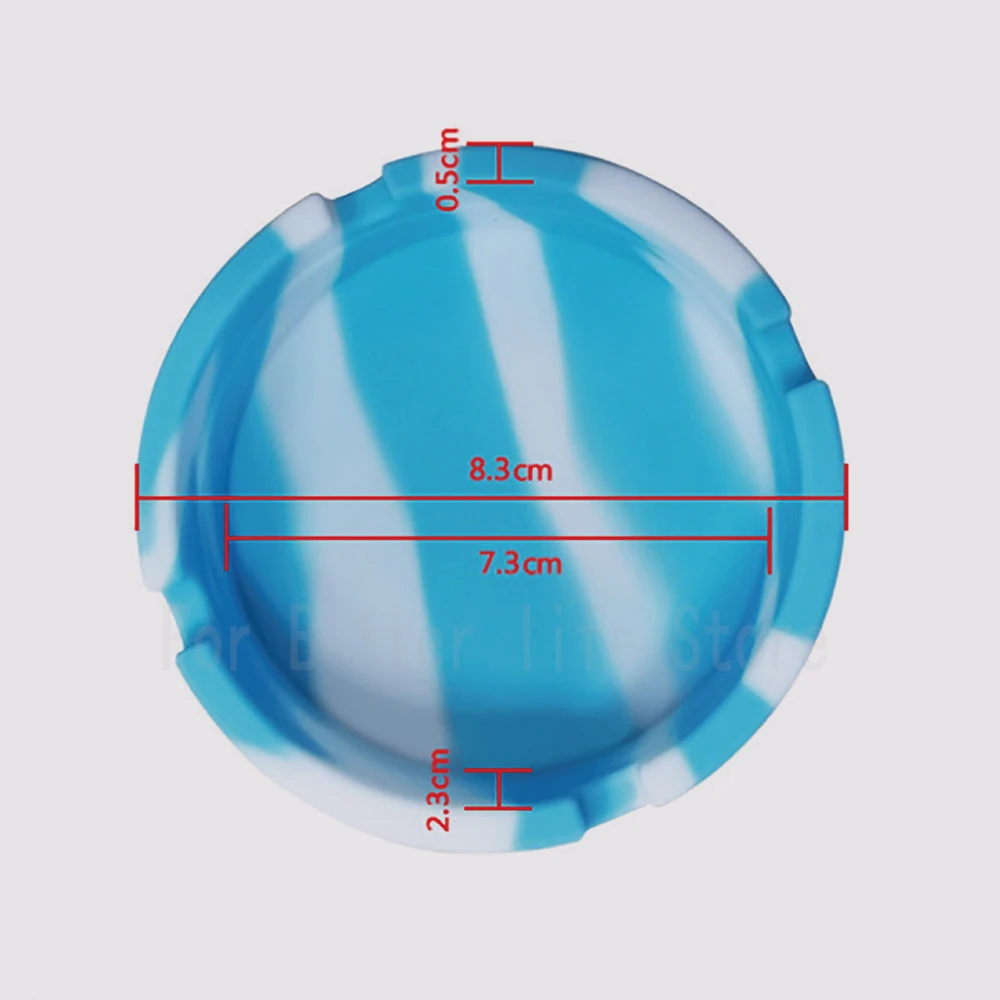 1 шт. портативная флуоресцентная светящаяся пепельница противоожоговый