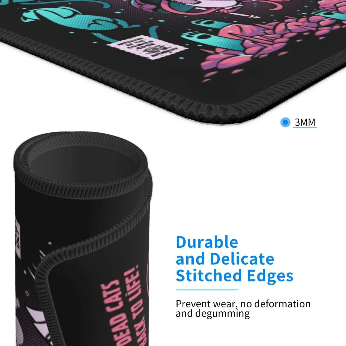 Коврик для мыши в виде кота не скользит |