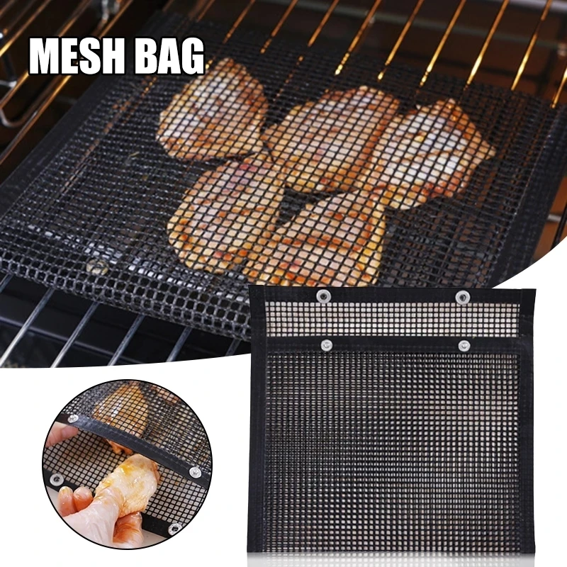 

Barbecue Bake Mesh Bag Grilling Tool Non-Stick Reusable Easy to Clean Outdoor BBQ Net Picnic Cooking Kitchen Tools