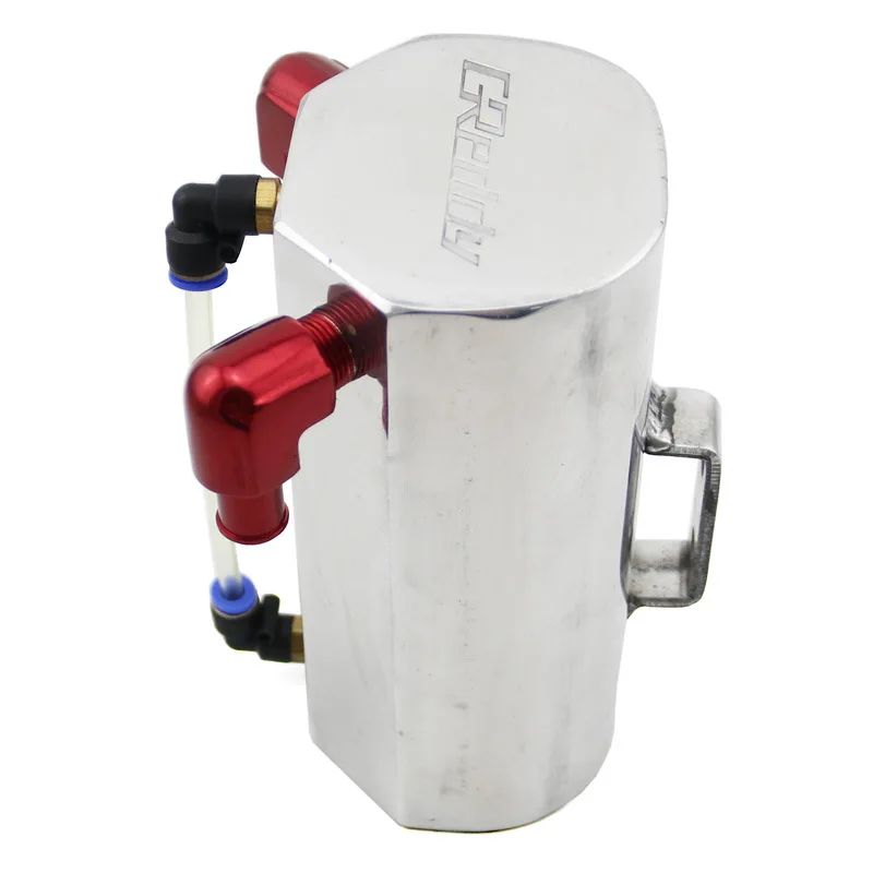 

Car Modification Engine Oil Jug Perforated Pot Oil Tank Six-Sided Diamond-Shaped Universal Secondary Intake Exhaust Gas Pipe