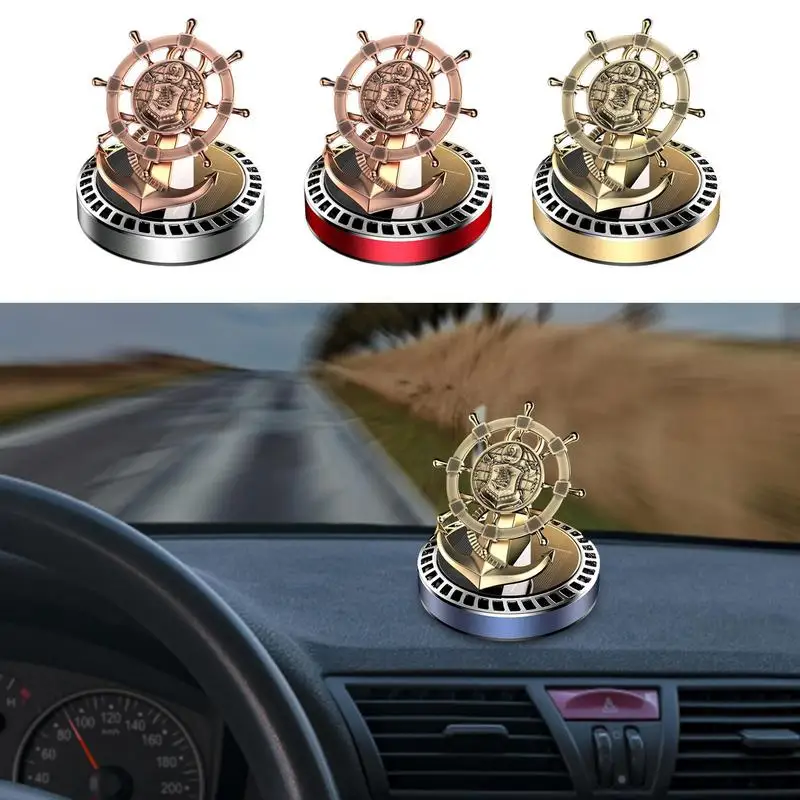 

Solar Air Freshener Car Rudder Car Diffusers For Essential Oils Helmsman Aromatherapy Diffuser Auto Rotating Car Air Freshener