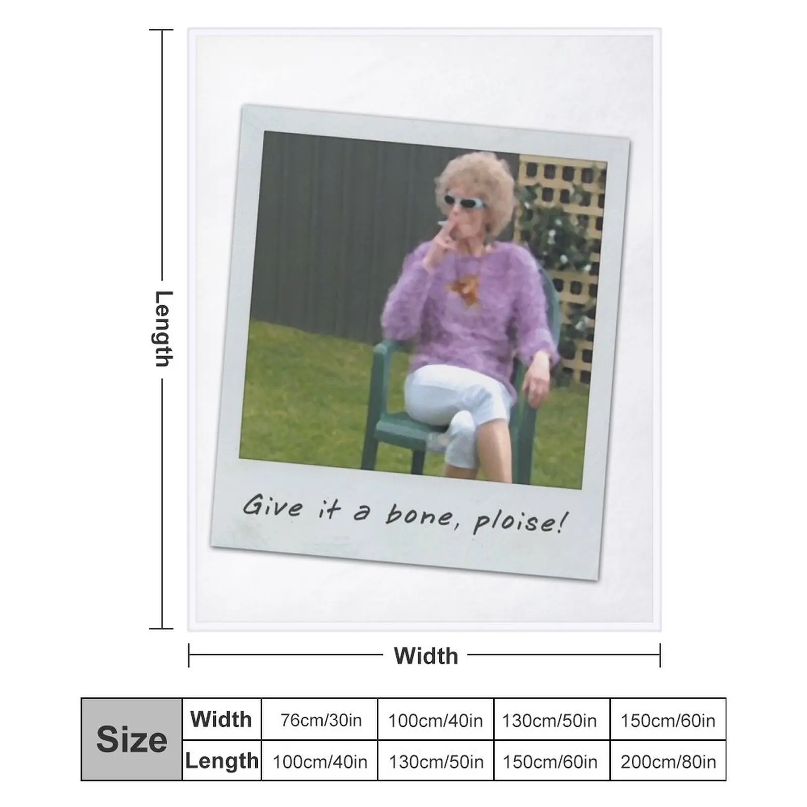 Дайте это кость показ! - Одеяло Kath &amp Kim Роскошные дизайнерские лохматые тяжелые