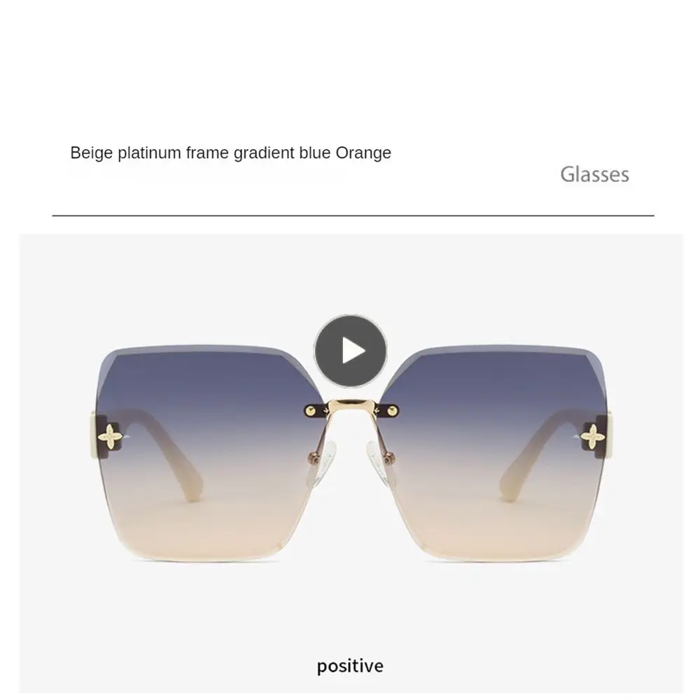 

Sunglasses Frameless Summer Summer Travel Sunglasses Polarized Vintage Eyeglasses Oculos De Sol Eyewear Uv Protection Shades