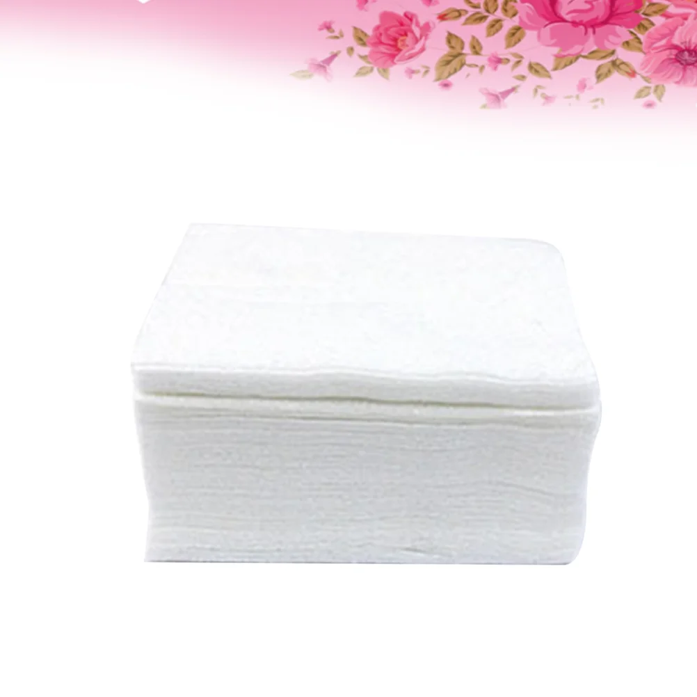 

100 Pcs Makeup Remover Pads Cotton Pearlescent 100pcs Nail Polish White