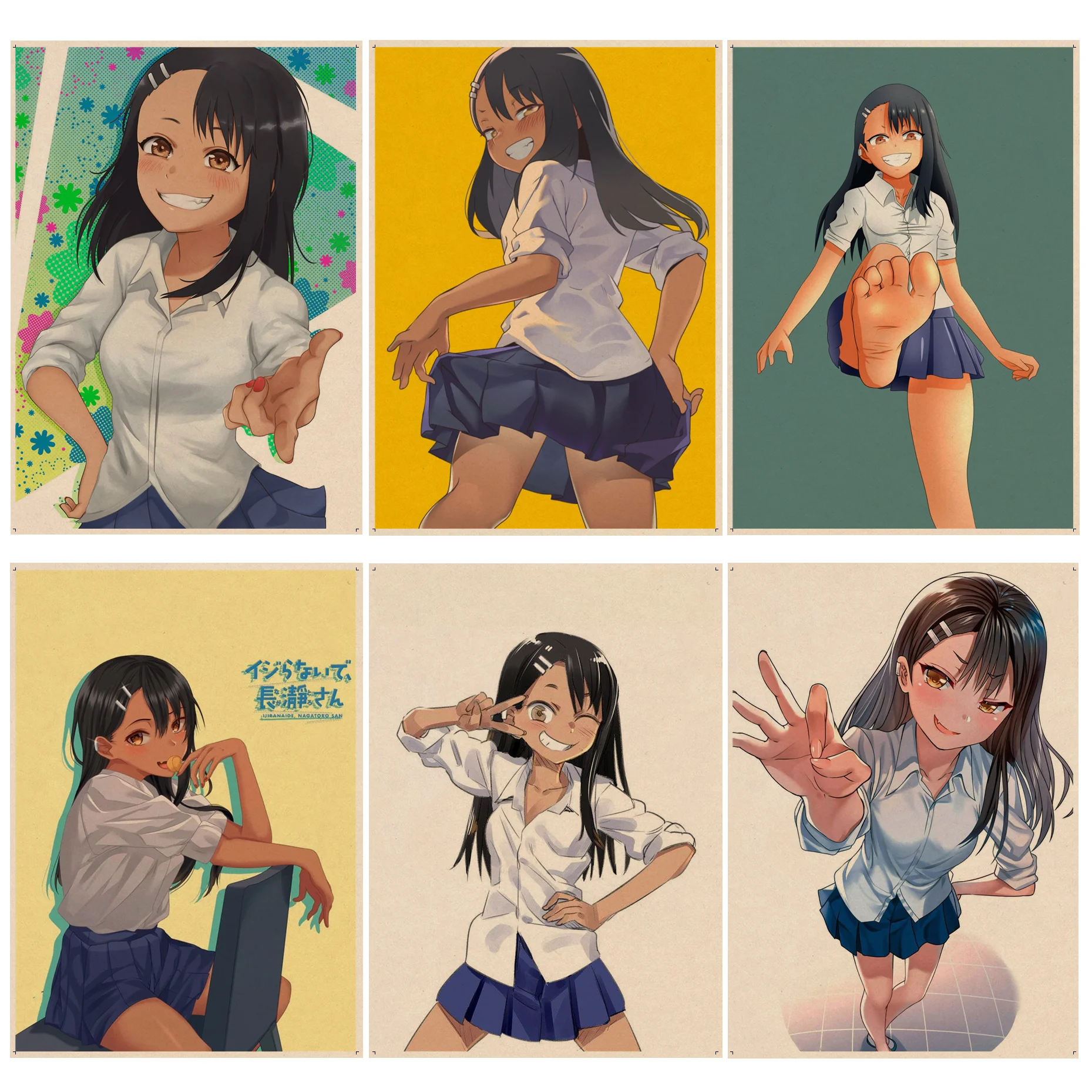 

Nagatoro Vintage Posters Kraft Paper Vintage Poster Wall Art Painting Study Aesthetic Art Wall Painting