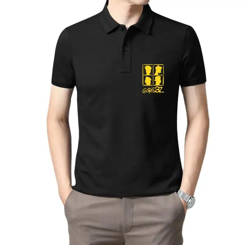 

Gorilloz Rockp мужские грефические рубашки в стиле хип-хоп, хлопковые летние стильные рубашки в уличном стиле, однотонные (1)