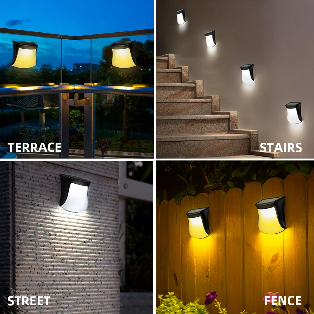 Уличные Водонепроницаемые светодиодные фонари на солнечной батарее садовые