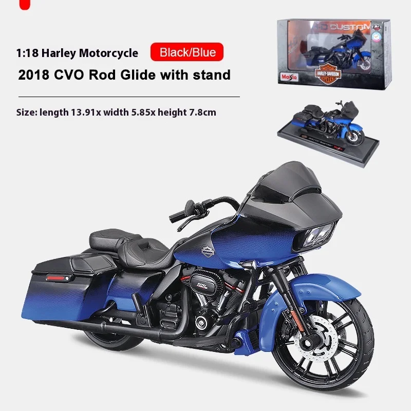 Maisto 1:18 Harley 2018CVO Прорывной успех Большая весна Полноразмерная имитация сплава