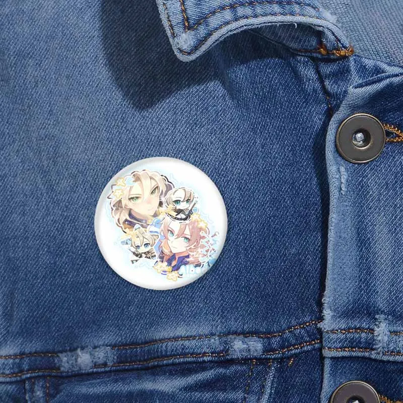 Эмалированные броши Genshin Impact в ассортименте