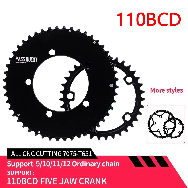 Велосипедная Звездочка с 5 болтами двойная для горных велосипедов Shimano SRAM 46/33T 48/35T