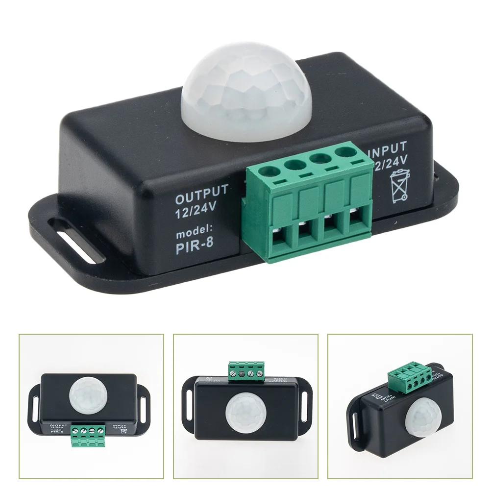 

2 Pcs Motion Light Switch LED Strip Controller Pir Sensor 12 Volt Timer Sports 12v