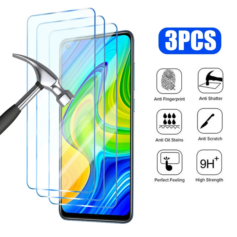 

3PCS Tempered Glass for Redmi Note 11 12 10 9 8 Pro 11S 10S Screen Protector for Redmi 10 8 9 9A 9C NFC 10C K60 A1 Puls Glass