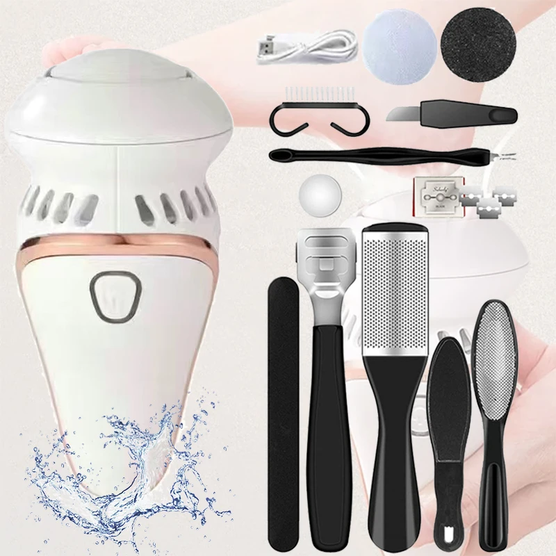 

Electric Foot File Grinder Vacuum Adsorption Electronic Foot Pedicure Tools Callus Remover Feet Skincare Sander USB Rechargeable